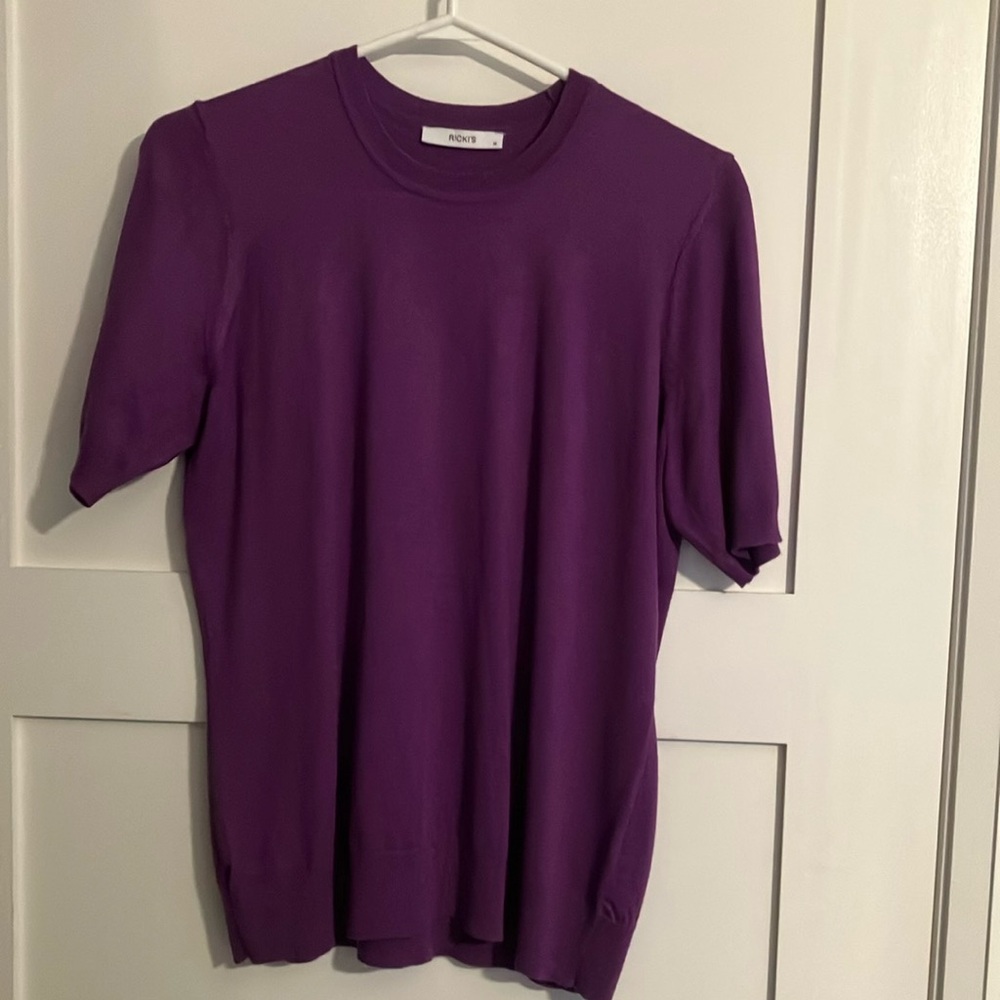 Ricki's Purple Short Sleeve knitted tee
